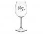 sklenička na víno s vybroušenou číslicí  85