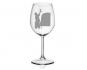 sklenice na víno s vybroušeným obrázkem pro vinaře - someliera